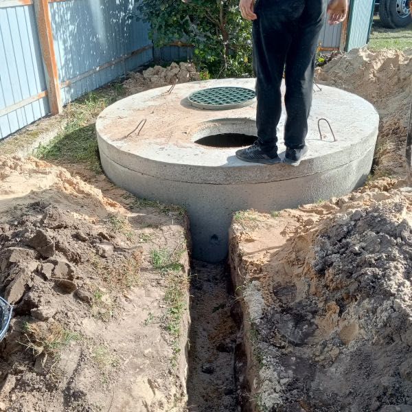 Монтаж бетонных колец, септика, выгребных ям