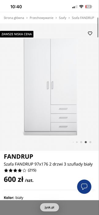 Szafa Fundrup Jysk
