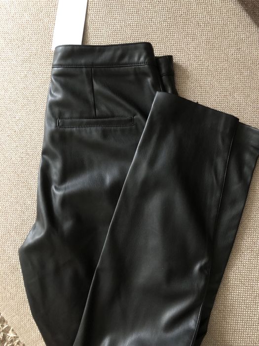 Шкіряні лосини mango