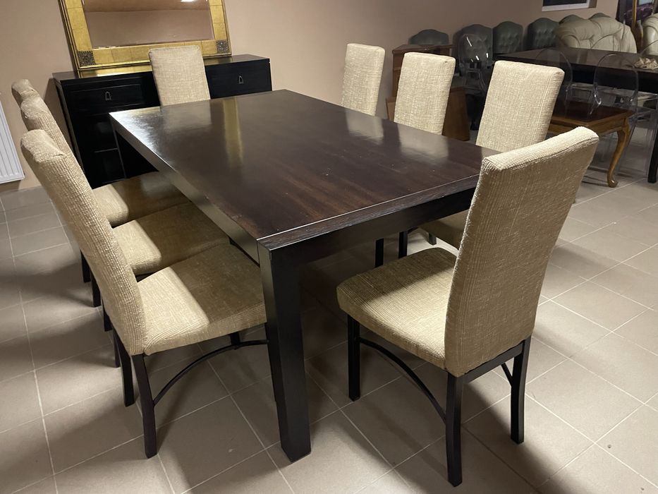 Komplet Mebli W Stylu Kolonialnym Stół 8 Krzeseł Komoda Made in Kanada