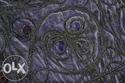 Mala de veludo lilás