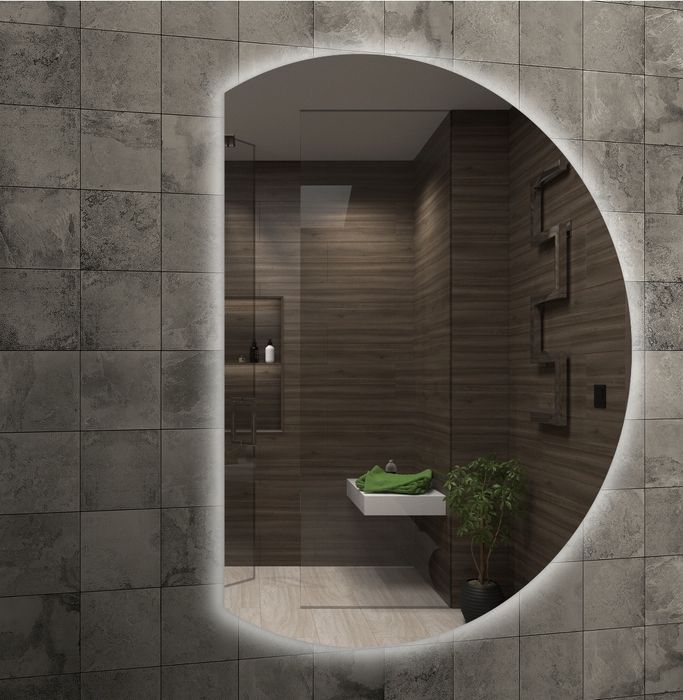 Lustro Moon  80x60cm. Led. Nowe