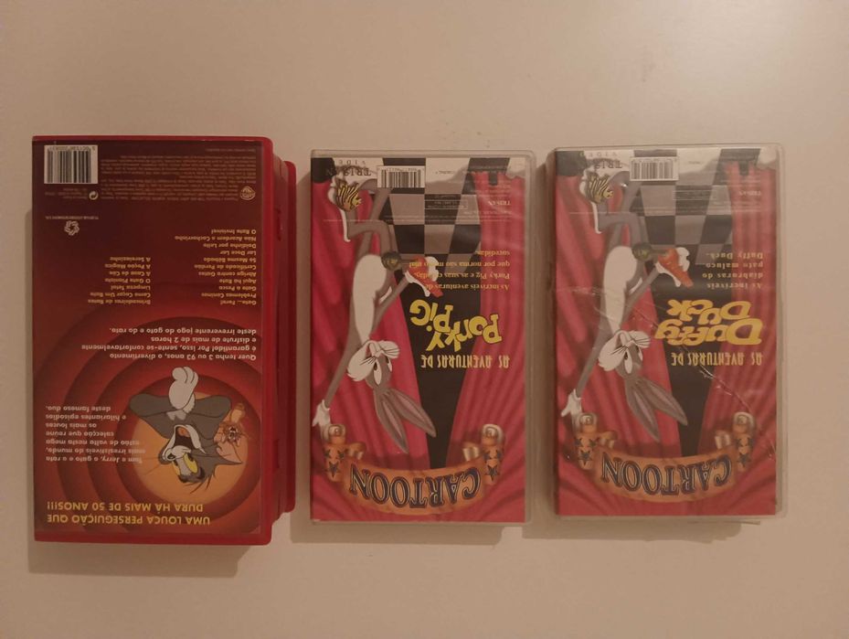Filmes VHS * Porky Pig * Duffy Duck * Tom & Jerry 2 cassetes * desde -