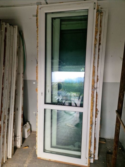 Uszkodzone  Okno 86x229_85x245 balkonowe p