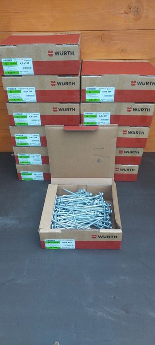 Wkręty  WÜRTH 6,0 × 119 mm – nowe, oryginalne opakowanie