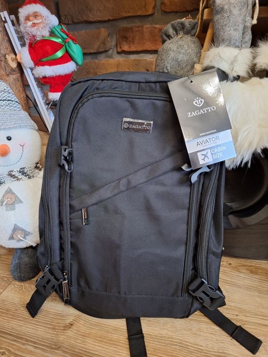 Plecak podróżny Zagatto, czarny plecak unisex