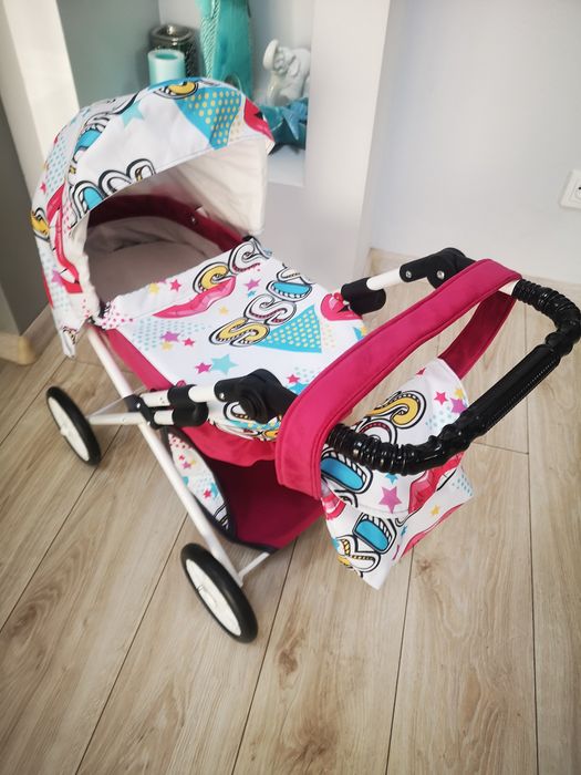 Wózek dla Lalek Dziewczynek Regulowana Rączka
