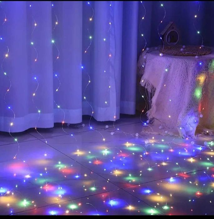 Kurtyna świetlna led 3m×3m z pilotem