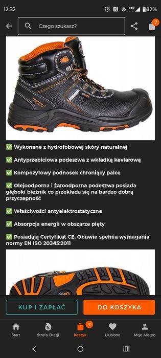 Buty damskie robocze
