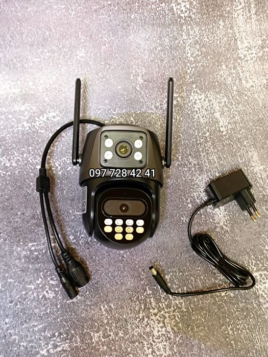 Подвійна вулична iCSee 8мр IP Wi-Fi камера