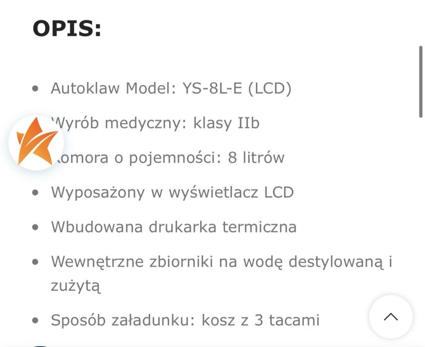 Autoklaw na gwarancji