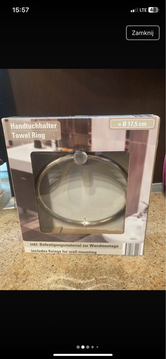 Wieszaki na ręczniki 2 sztuki