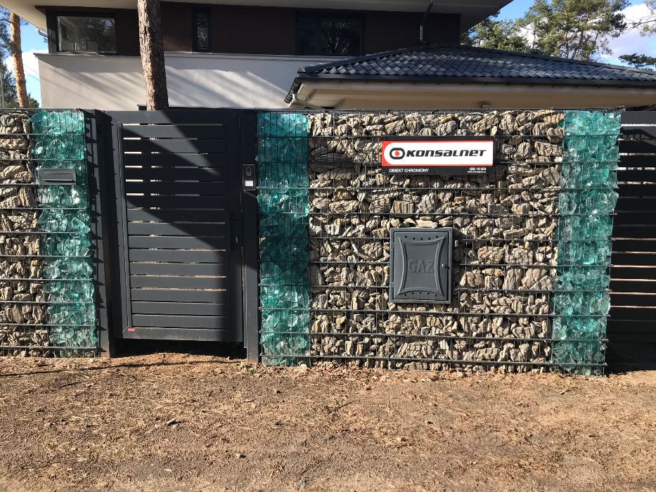 Kora gnejs gabionowa