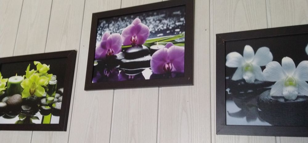 Obrazy obrazki tryptyk kwiaty