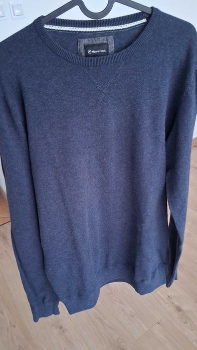 Sweter męski jasny granat rozmiar XL marki HOUSE BASIC