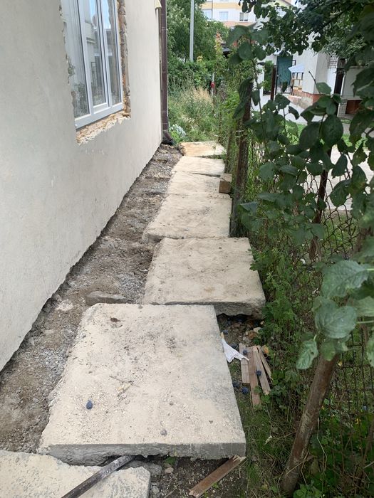 Опалубка, блоки, обмостка