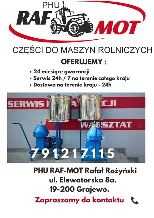 Wirówka do mleka separator komórek somatycznych WYNAJEM na okres 1 mi