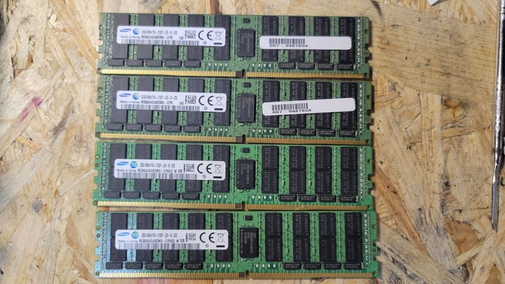 Читайте опис! Оперативна пам'ять samsung 128gb(32x4) для сервера