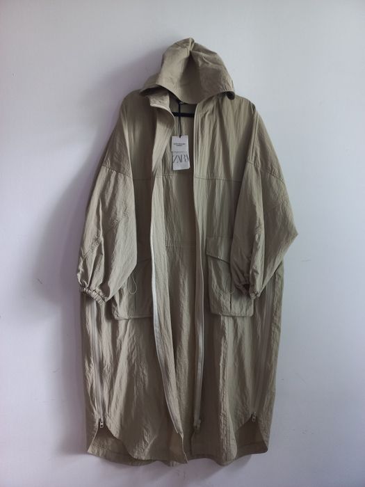 Zara płaszcz parka kaptur M L XL uniwersalny nowa