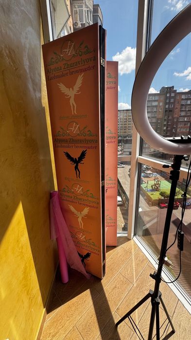 Лампа лупа / кольцевая  для мастера / ширма