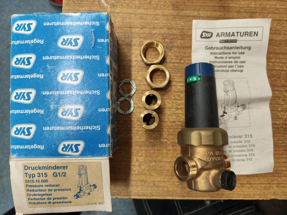 SYR Reduktor ciśnienia 315.2 1/2" 70C