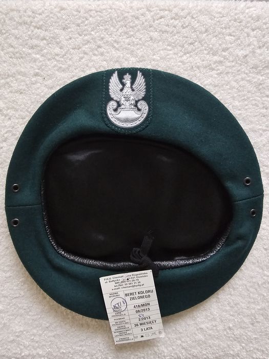 Beret Wojskowy WP 418/MON zielony. Oryginat Nowy Rozmiar 54