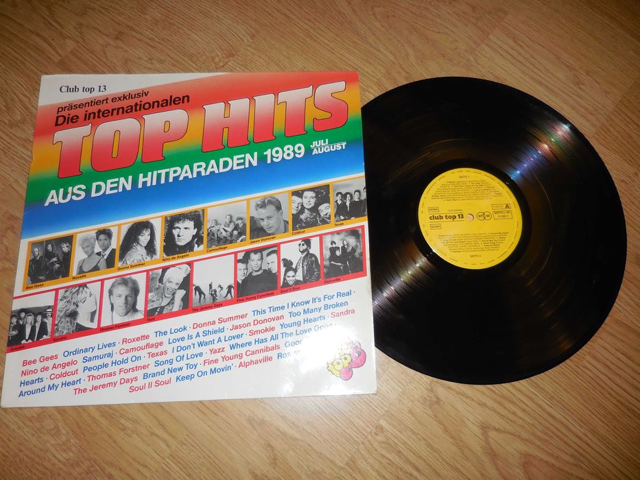 VA TOP HITS 89' - Sandra - Roxette - Alphaville - Bee Gees - Jason Donovan..--LP--