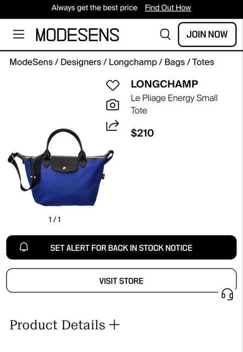 Сумка-тоут longchamp  le pliage energy tote bag s