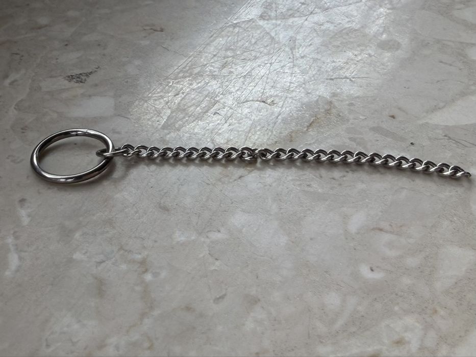 Unisex kolczyk 10 mm piercing 16 G kółko segment Tytan