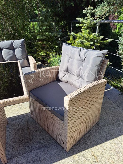 Zestaw Mebli Ogrodowych Wypoczynek Ogrodowy Tarasowy Technorattanowy
