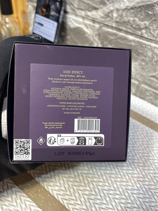 Initio Parfums Prives Side Effect