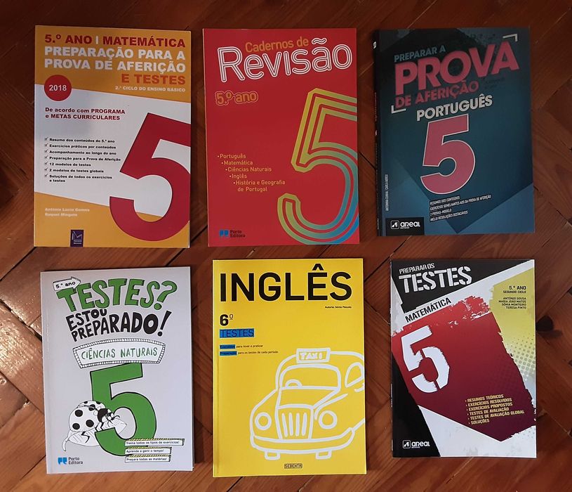 Livros de Atividades: Testes + Provas Aferição - 5º Ano - De 4€ a 8€!