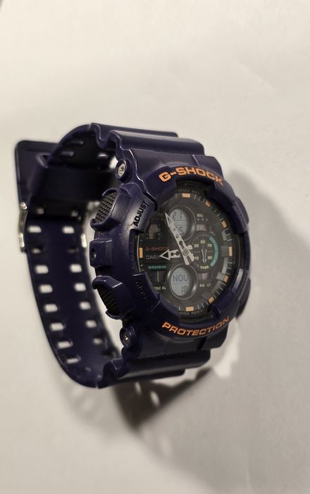 Casio G-Shock GA-140-6AER fioletowy | oryginalny | analog digital