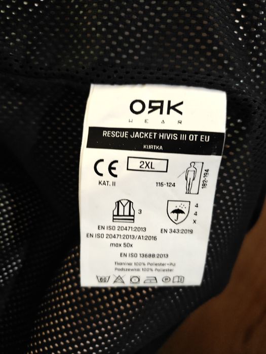 Kurtka PKP PLK kolejowa odblaskowa