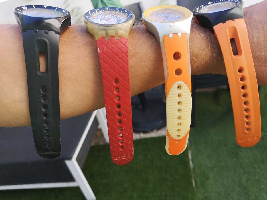 Swatch Scuba - vários packs da minha coleção