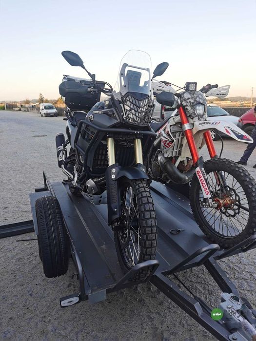 Aluguer Reboque Porta-Motas (até 3) / Moto4 | Rampas + Cintas | Seguro