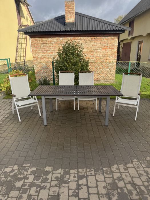Стіл на терасу меблі в альтанку стіл 4 крісла (0033)