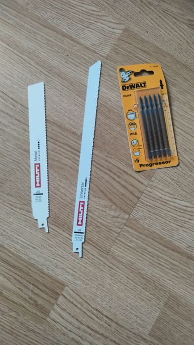 Brzeszczoty Hilti do metalu i De walt