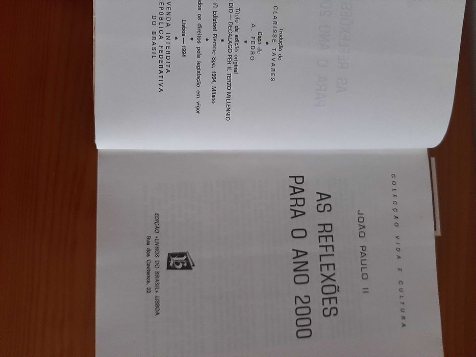 Livro - João Paulo II - As Reflexões Para o Ano 2000