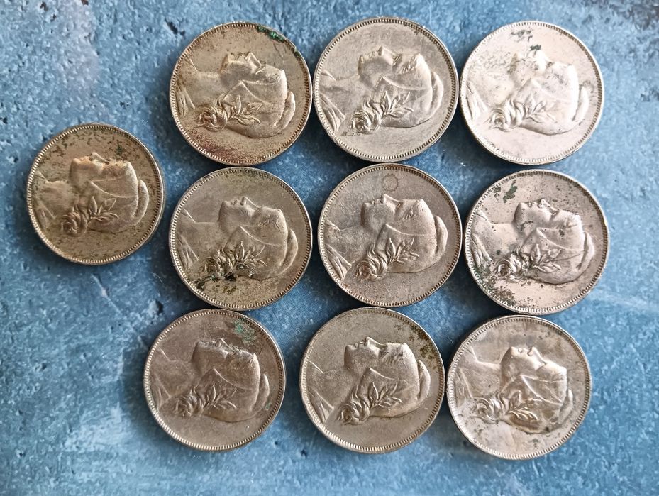 Moedas 4 centavos 1917 e 1919