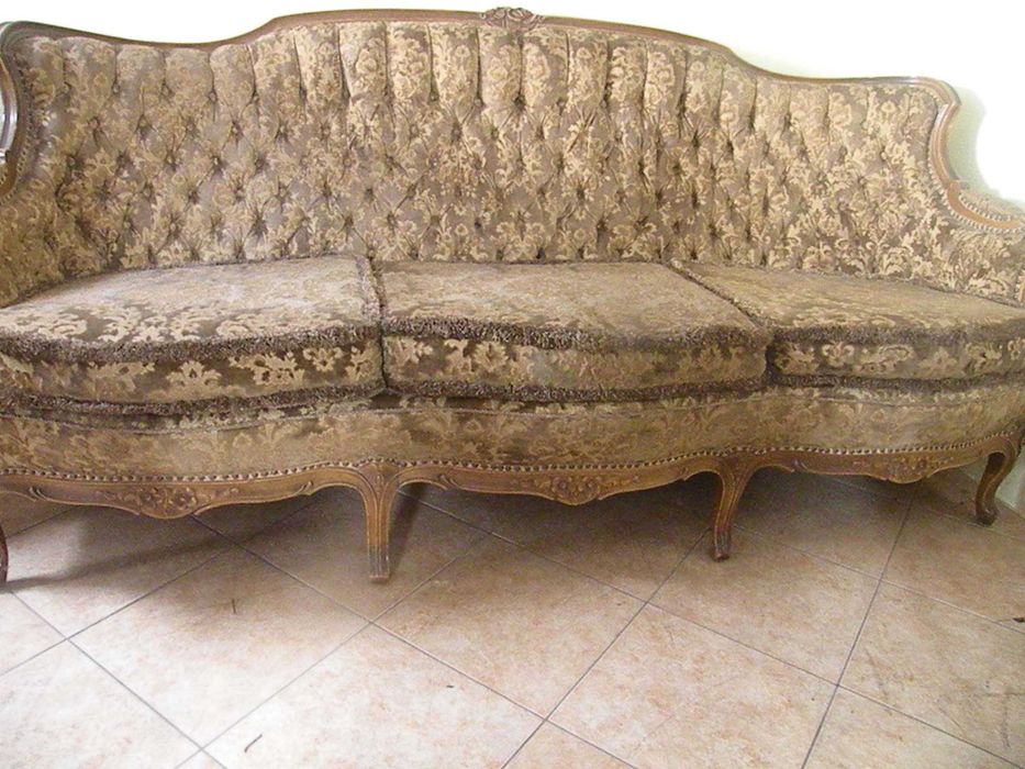 Antyczna sofa i fotel ,,Warrings " Styl Ludwika