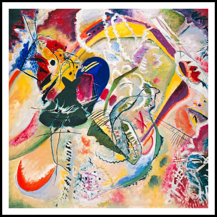 Plakat 100x100cm Improvisation 35, Wassily Kandinsky Vintage Salon