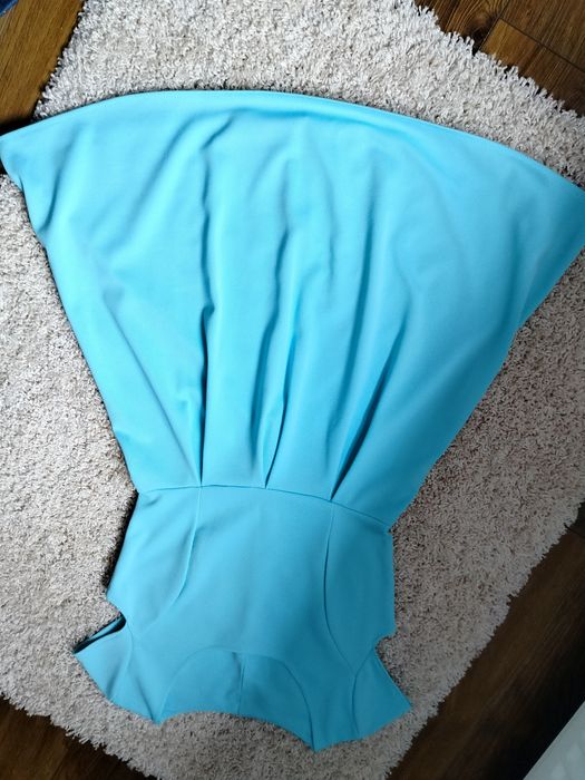 Turkusowa lekka sukienka r.s