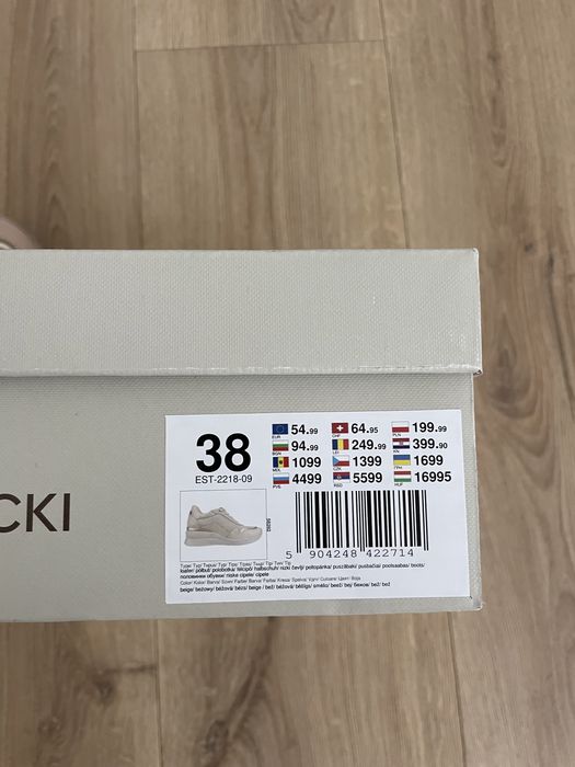 Sneakersy buty trampki Lasocki skóra róż beż 38 dostawa