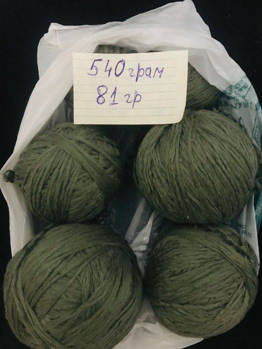 Нитки б.у, полушерсть и шёлковые