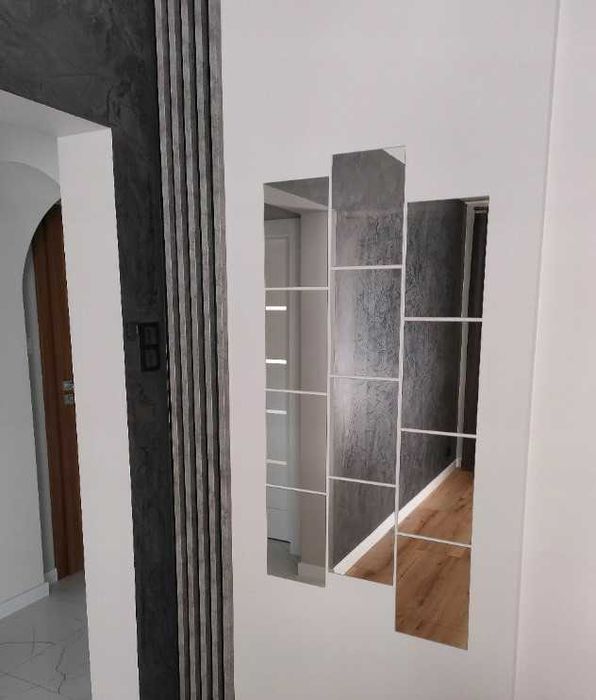 Zestaw 9 szt. luster ściennych naklejane lustro ścienne dekoracja