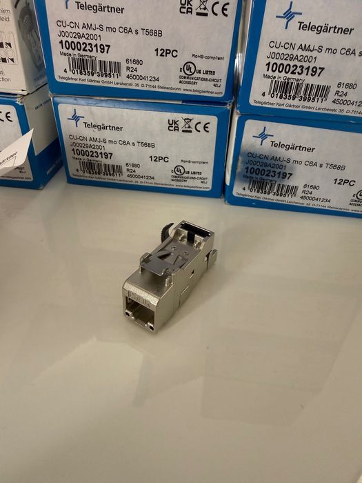 Telegärtner AMJ\-S Cat\. 6A T568B – ekranowany moduł RJ45 – 2 szt