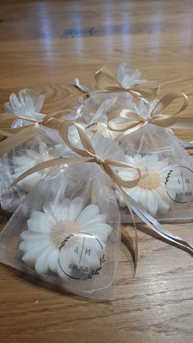 Podziękowania dla gości, świeca sojowa