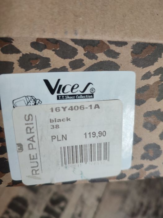 Buty Vices 37 buty damskie czarne na koturnie