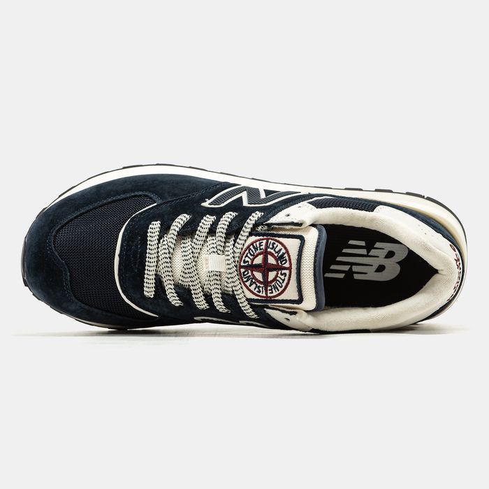 Кросівки  New Balance x Stone Island Navy/Beige premium